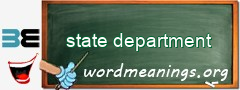 WordMeaning blackboard for state department